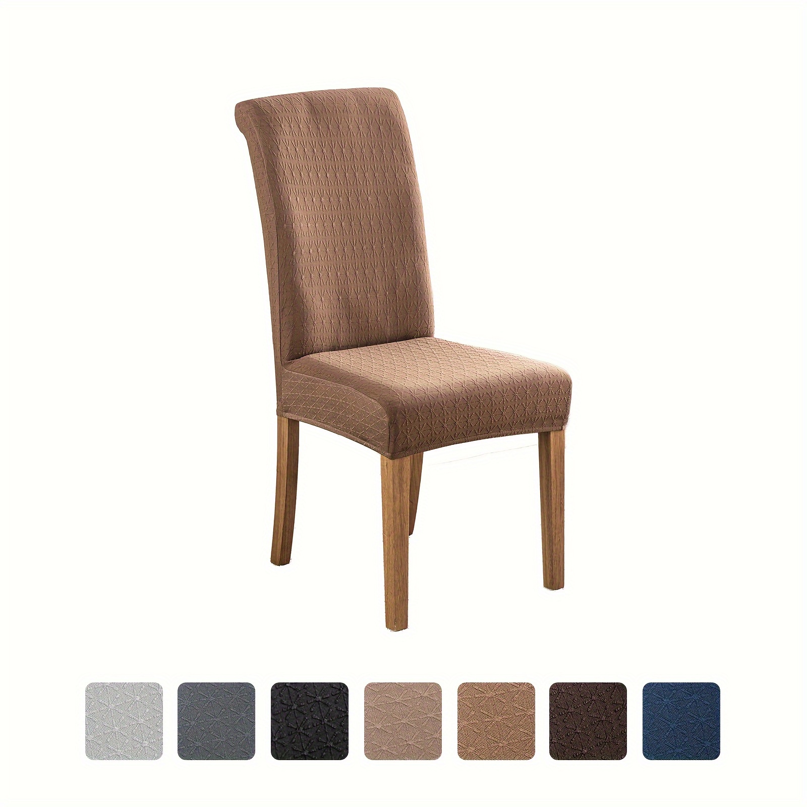 

4pcs/6pcs Waterproof Dining Room Chair Covers, Washable Removable Dining Chair Cover, Slipcover Chair Covers Stretchable, Suitable For Dining Room, Kitchen, Restaurant