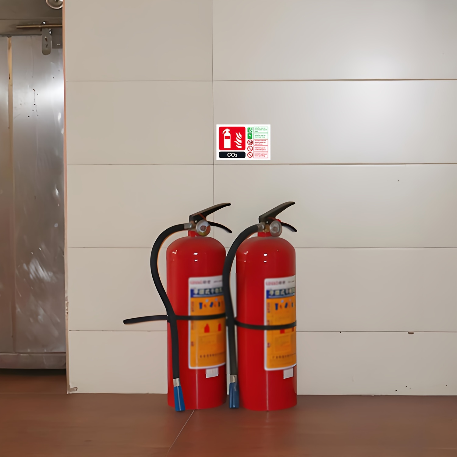Co2 Fire Extinguisher Instructional Sign Stickers Durable Temu Mauritius