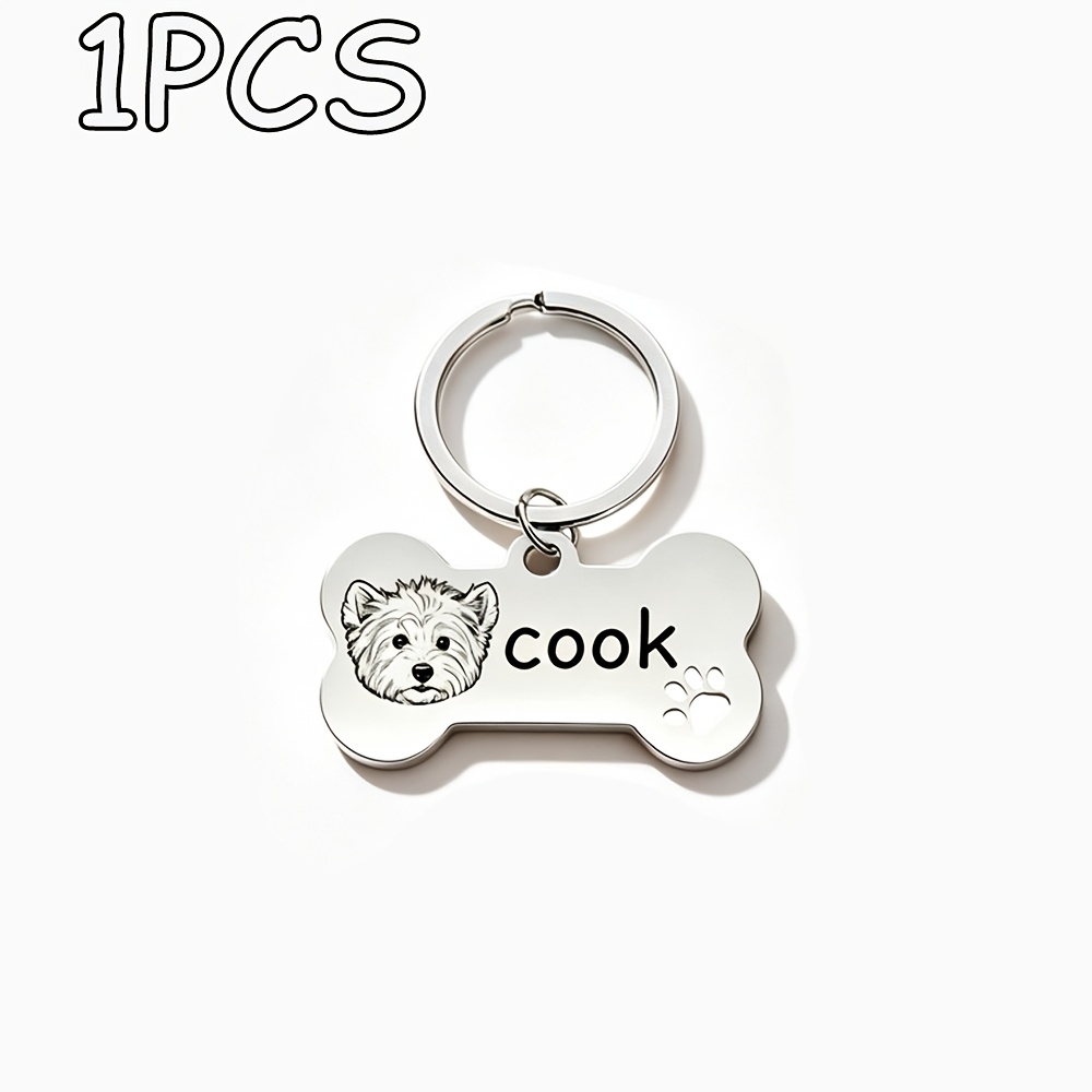 Custom Bone-Shaped Pet Keychain, Everyday Key/Bag Charm
