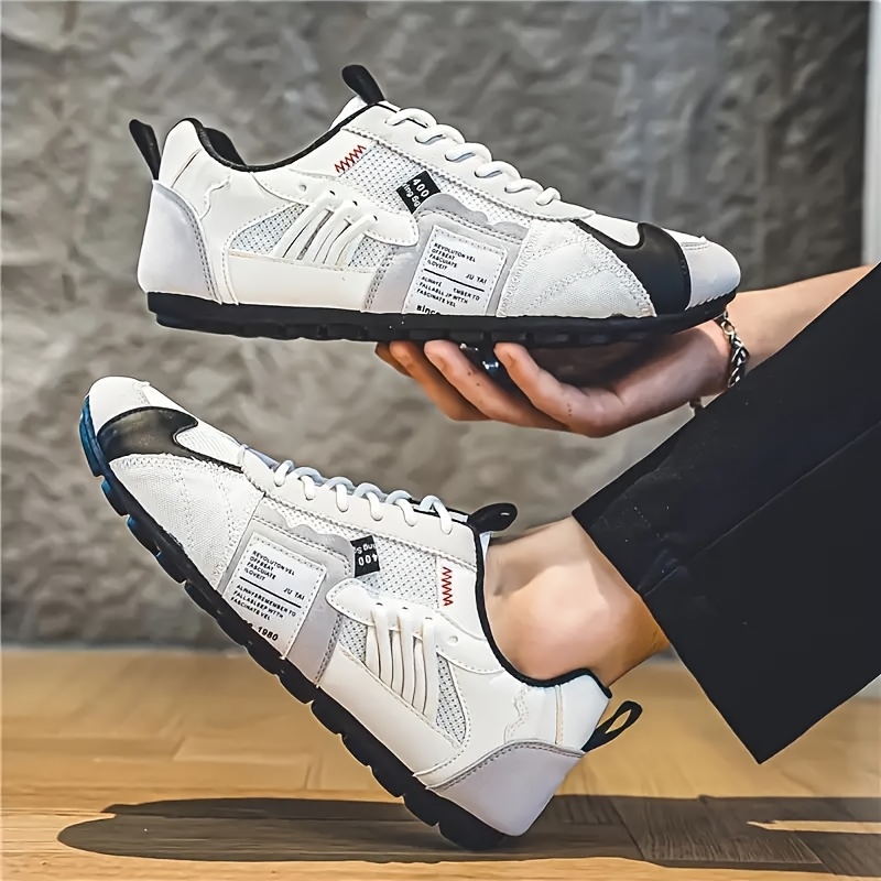 Tenis ligeros y transpirables para hombre zhenyuezu, de caña baja con cordones y suela antideslizante de PVC, diseño en bloques de colores vibrantes, ideales para senderismo, uso diario y estilo urbano casual, regalo de Navidad duradero y elegante