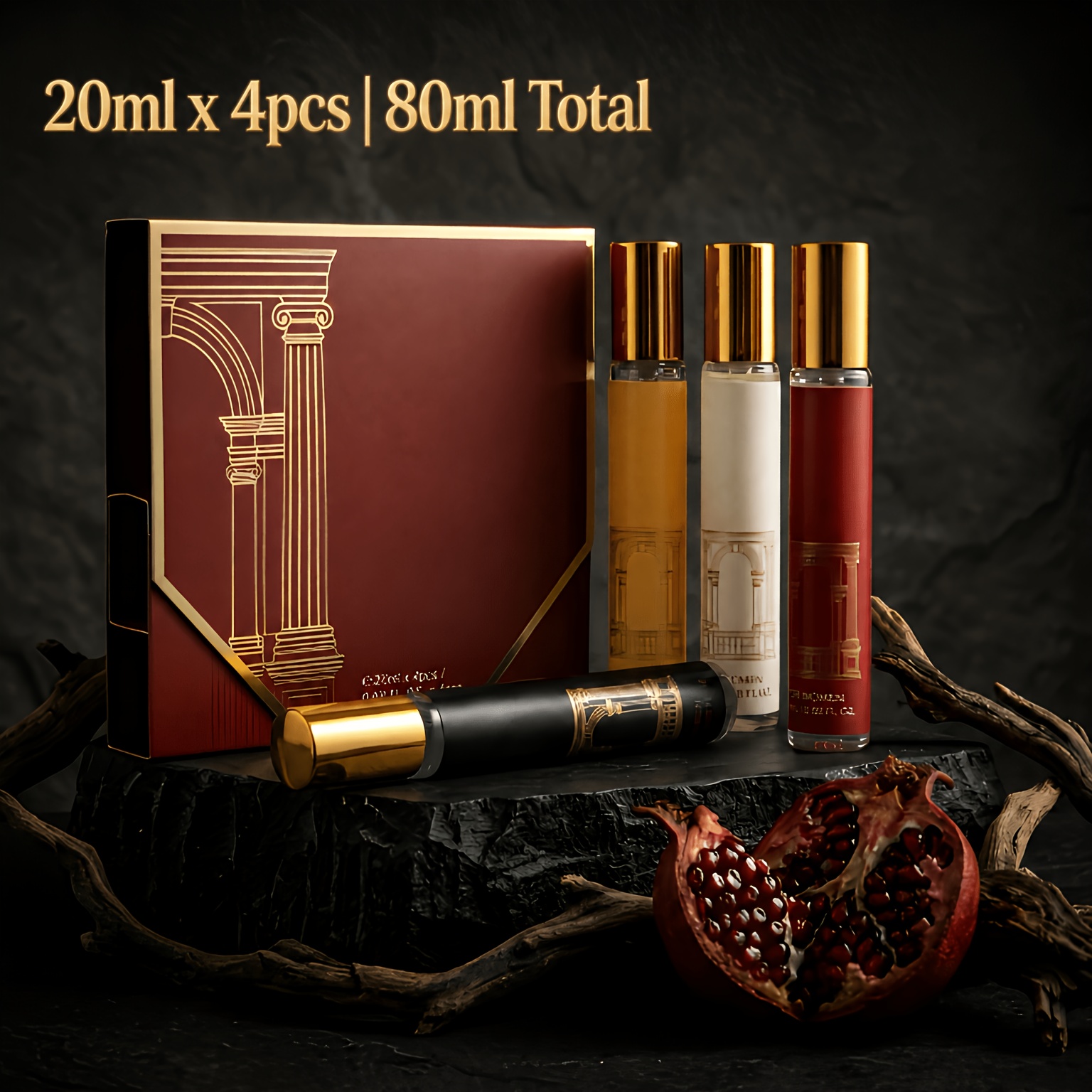 TEMU Mystical 4pcs Women's Perfume Collection, Long Lasting Edp Scent Wardrobe For Beach Vacations, Office & Zen Evenings, , , & Oud Scents, 0.68oz X