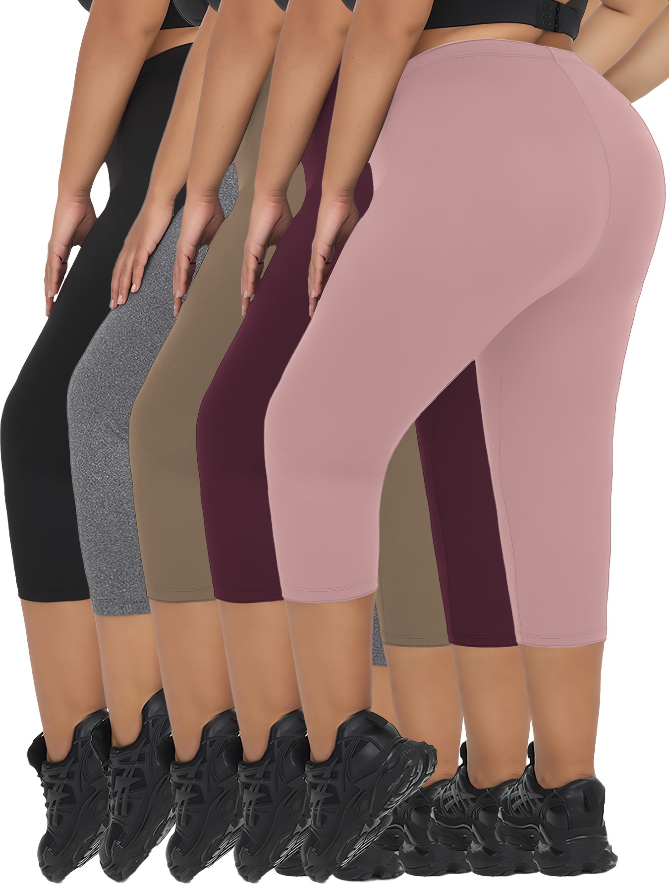 GREQ yoga pants with pockets for women plus size matching peach