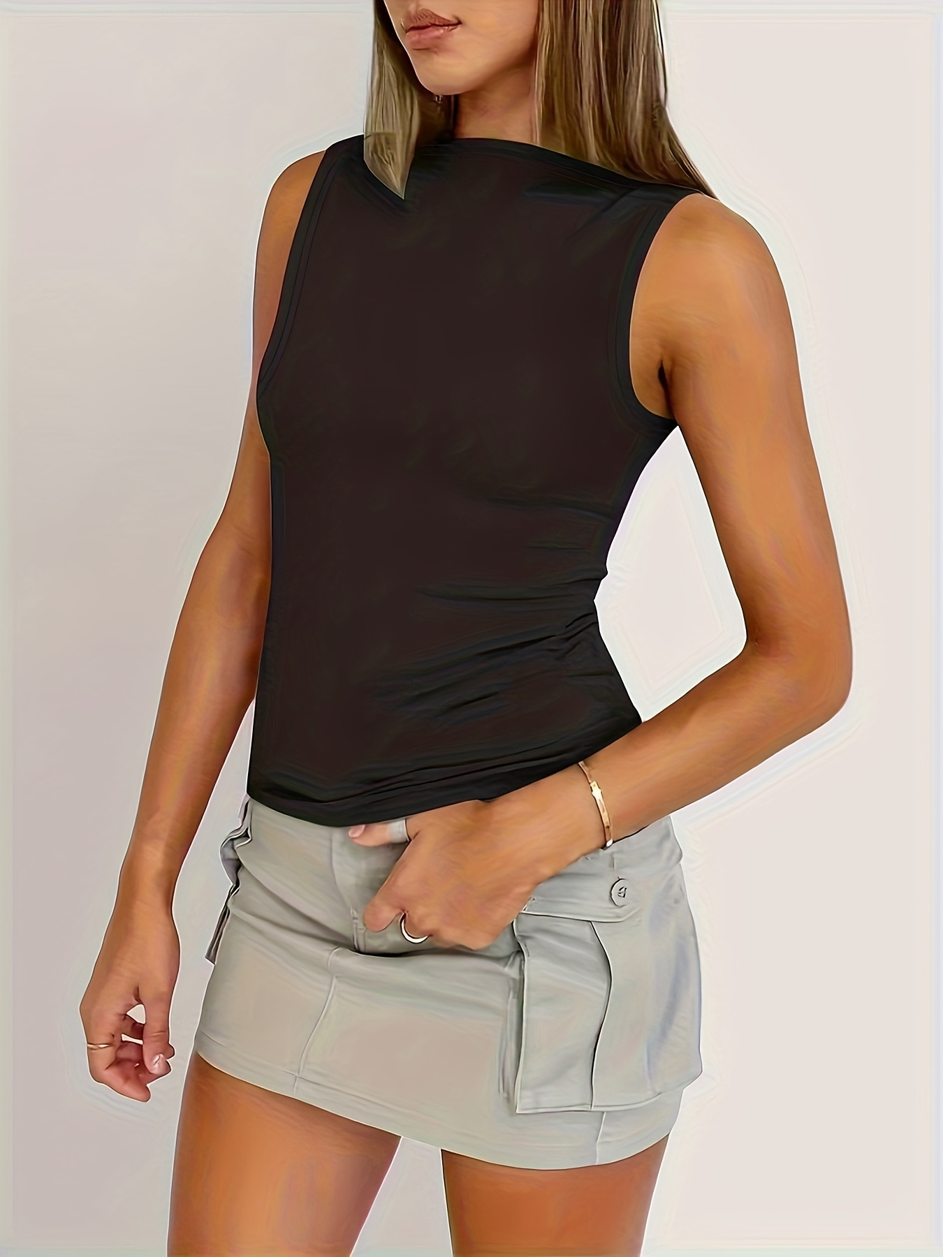 Sleeveless Niche Elegant Versatile Tank Top 3pcs