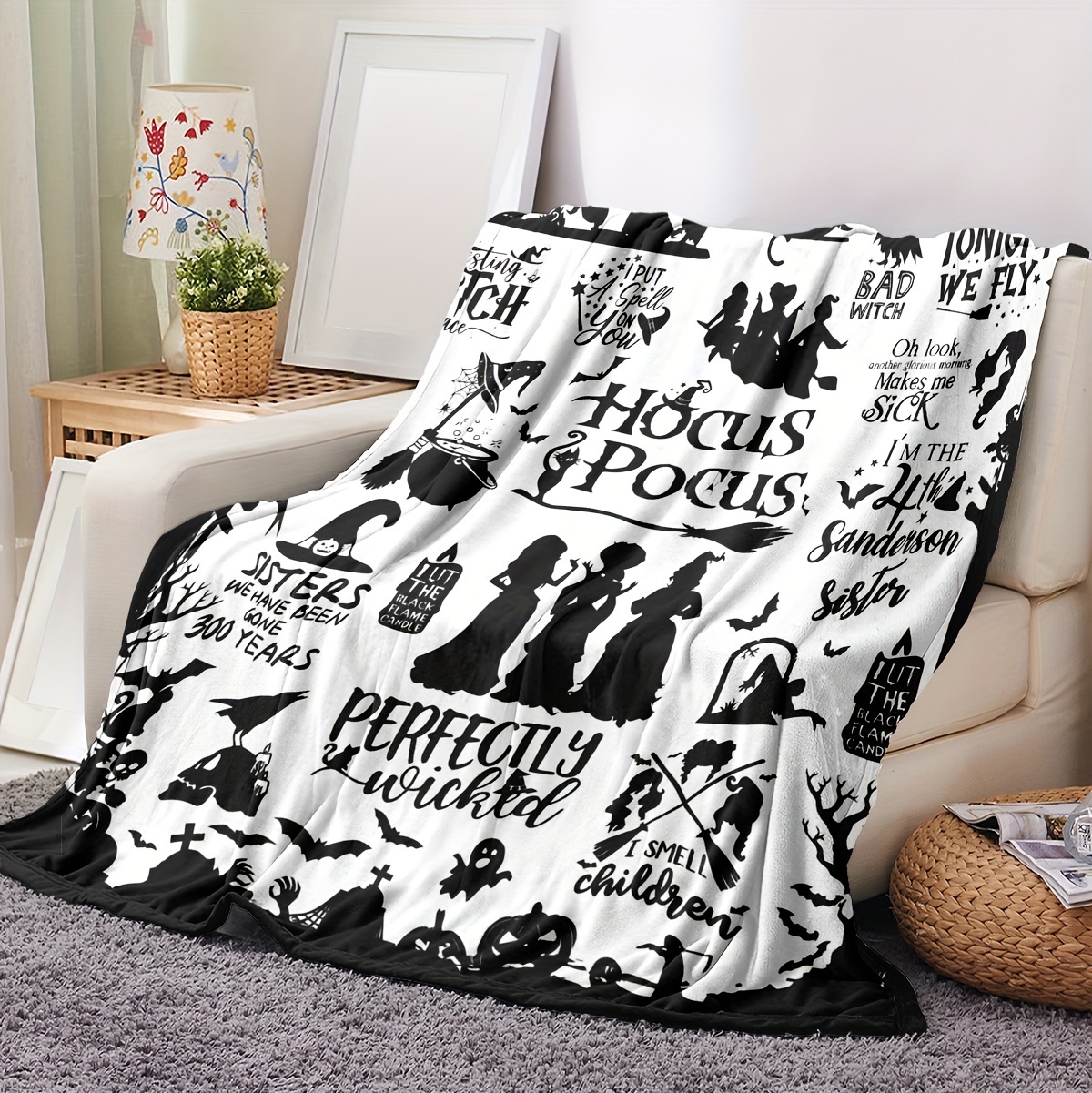   halloween throw blanket perfectly   for   details 1