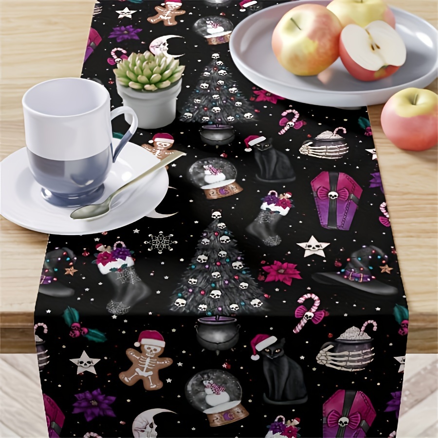 

Halloween And Christmas Tablecloth , , And - , , And Decor - Of 1