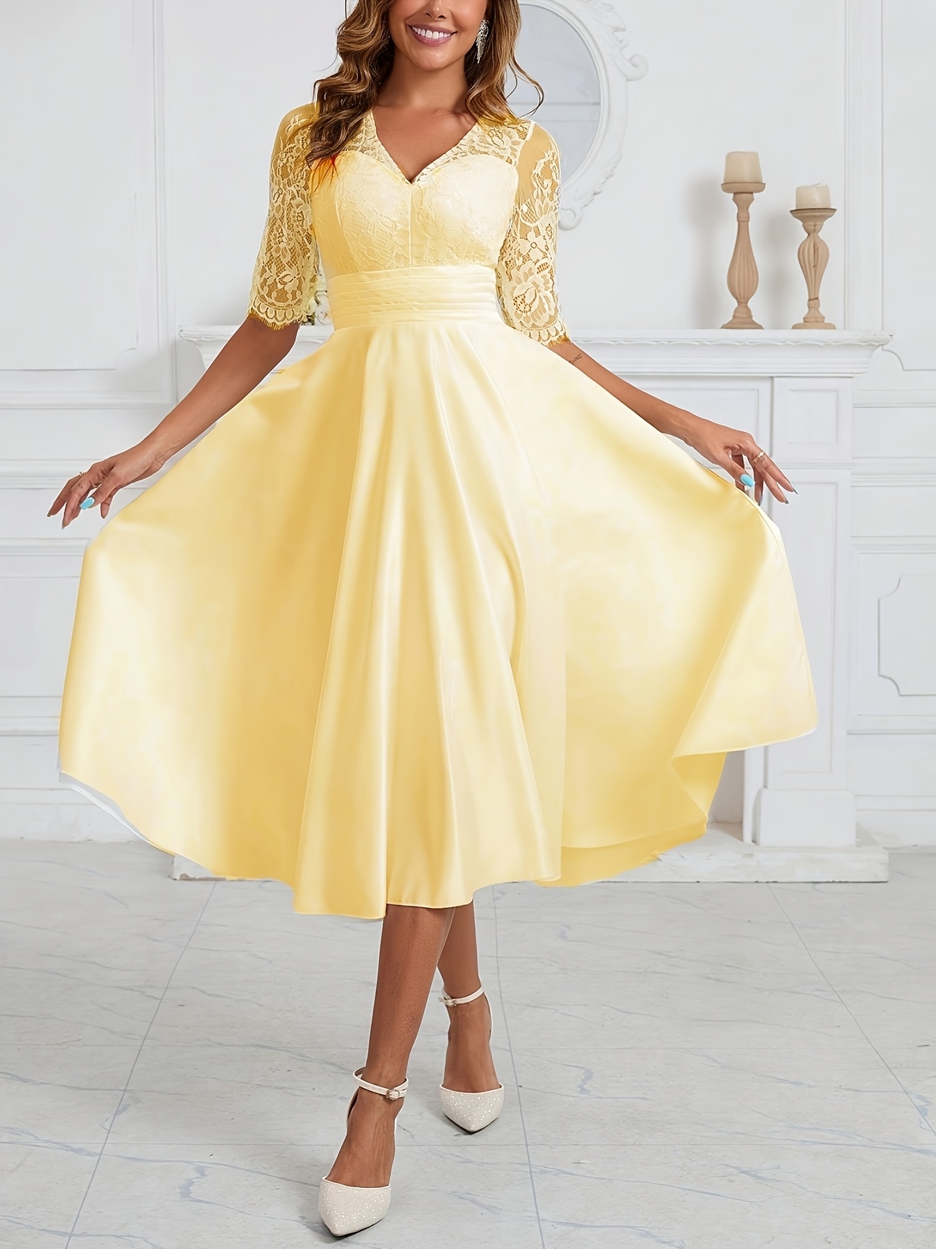 ruffle lace wedding dress Sherri Hill Lace Corset Ruffle Prom Dress 56930 main image 0