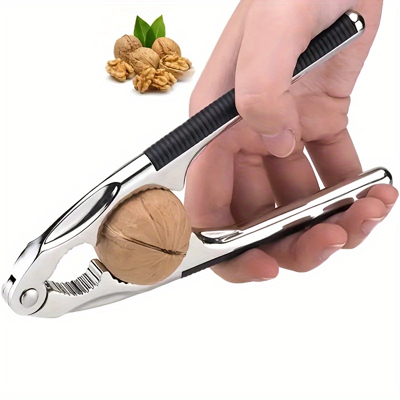 1pc nutcracker metal nut cracker reusable nut peeling tools creative walnut opening kitchen walnut clip household nut opener plier kitchen tools kitchen supplies details 0