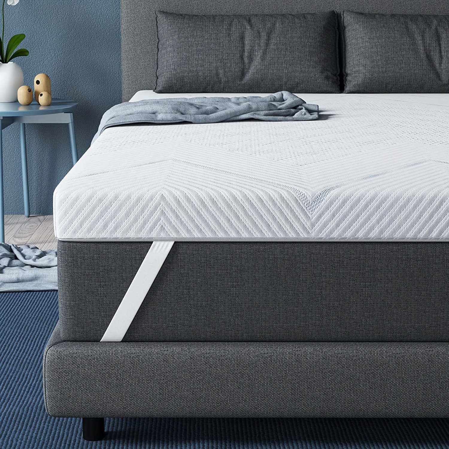 Image of 10cm/7.5cm Topper H3 & H4 Mattress Topper With Soft Gel And Supportive Layer, Breathable Removable And Washable Cover
