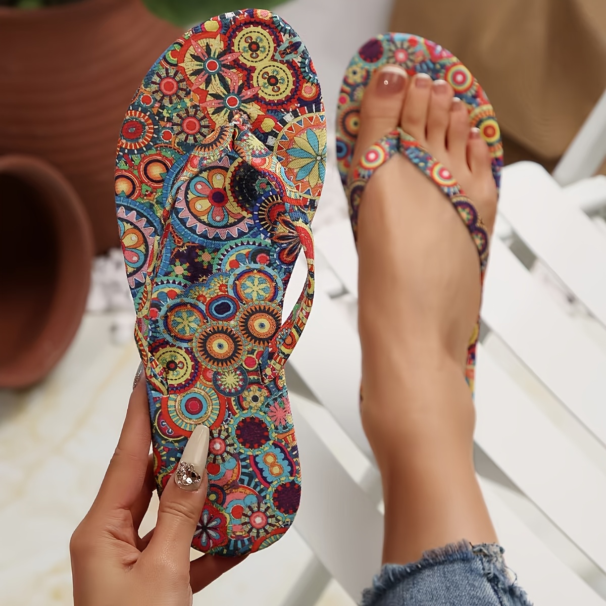 sandalias mujer estampado floral zapatos verano elegantes Temu