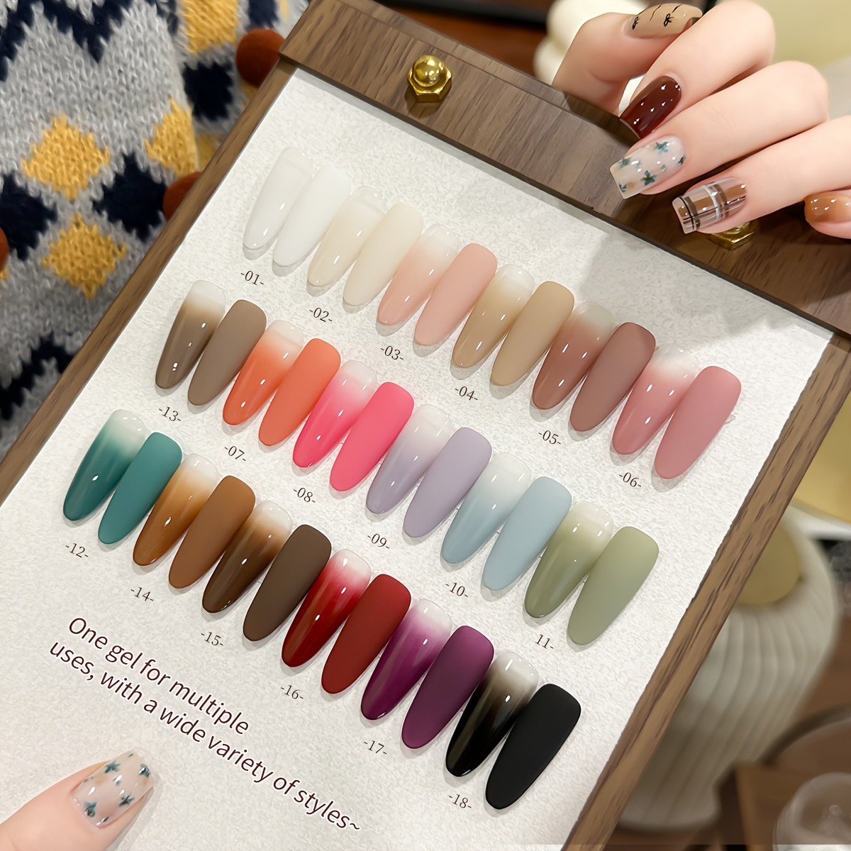 18 Colors Patting Gel Smudge Canned High Popular Nail Polish Gel Women' Manicure Gift For Women