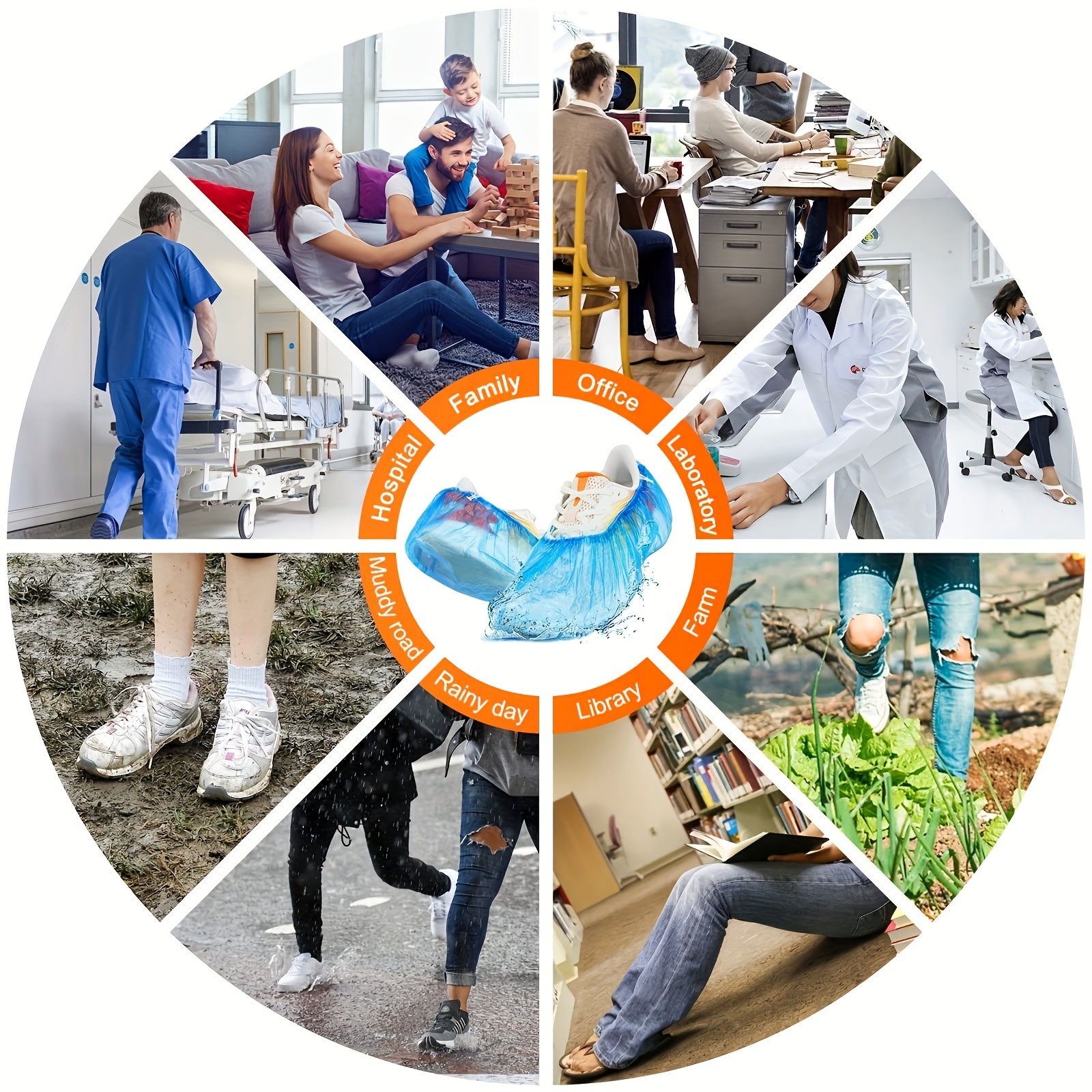 automatic shoe cover dispenser a set of shoe cover machines with 100 disposable plastic boot covers designed to prevent slipping for use in homes shops offices family   and more in a silver color Product details 5