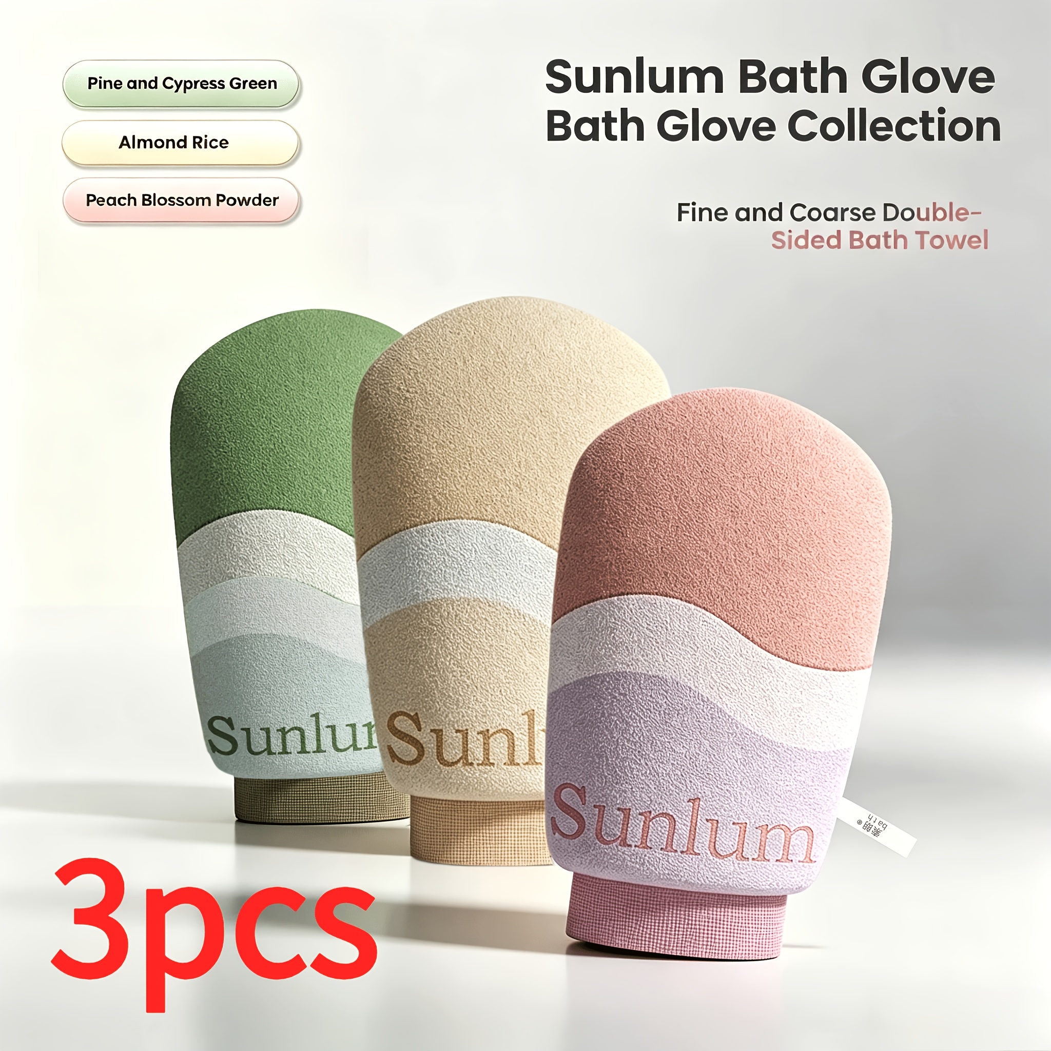 TEMU Gants Exfoliants , Brosse de Douche Exfoliante pour , Lisse et Brillante - Élimine Mortes Sèches - Gants Doux et Exfoliants, Gants Exfoliants