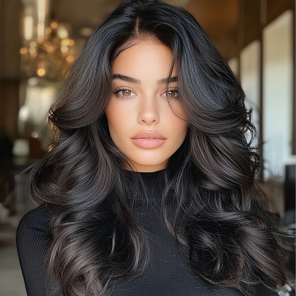 20 inch clip in hair extensions for women 4pcs set long bouncy curly synthetic hairpieces heat resistant hair clip extensions details 5