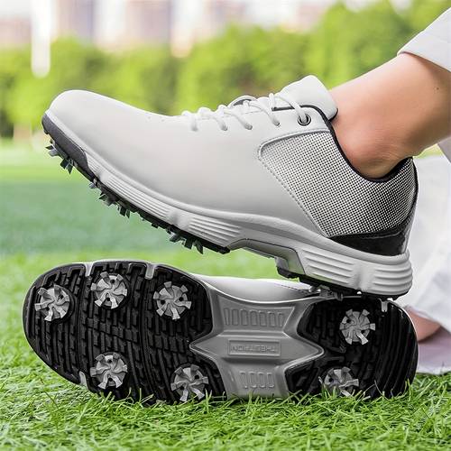 golf shoes non slip adjustable strap closure black red sizes 7 15 for outdoor sports golf training athletic footwear
