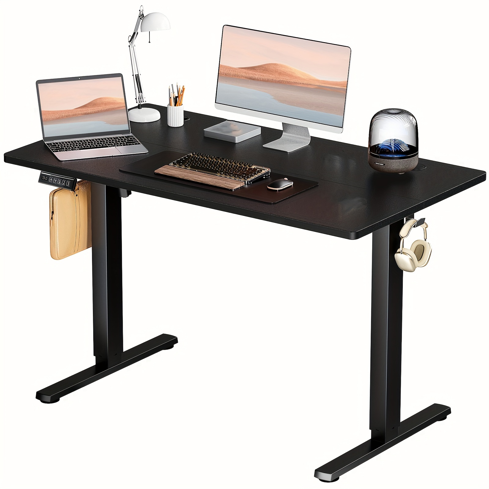 

Olixis Electric Standing Desk Height Adjustable 48x24 Inch Stand Up Sit Stand Computer Workstation Ergonomic Work Table With Preset Controller Metal Frame For Home Office