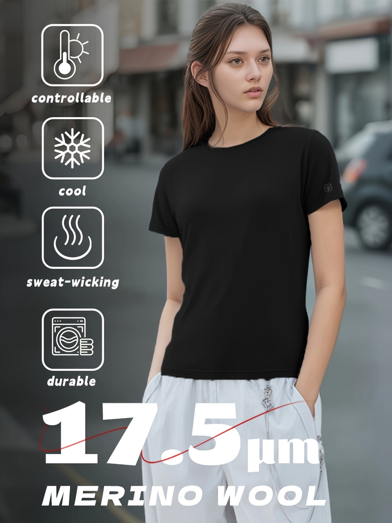 dames zomer merino wollen wandelpak 17 micronen Temu Netherlands