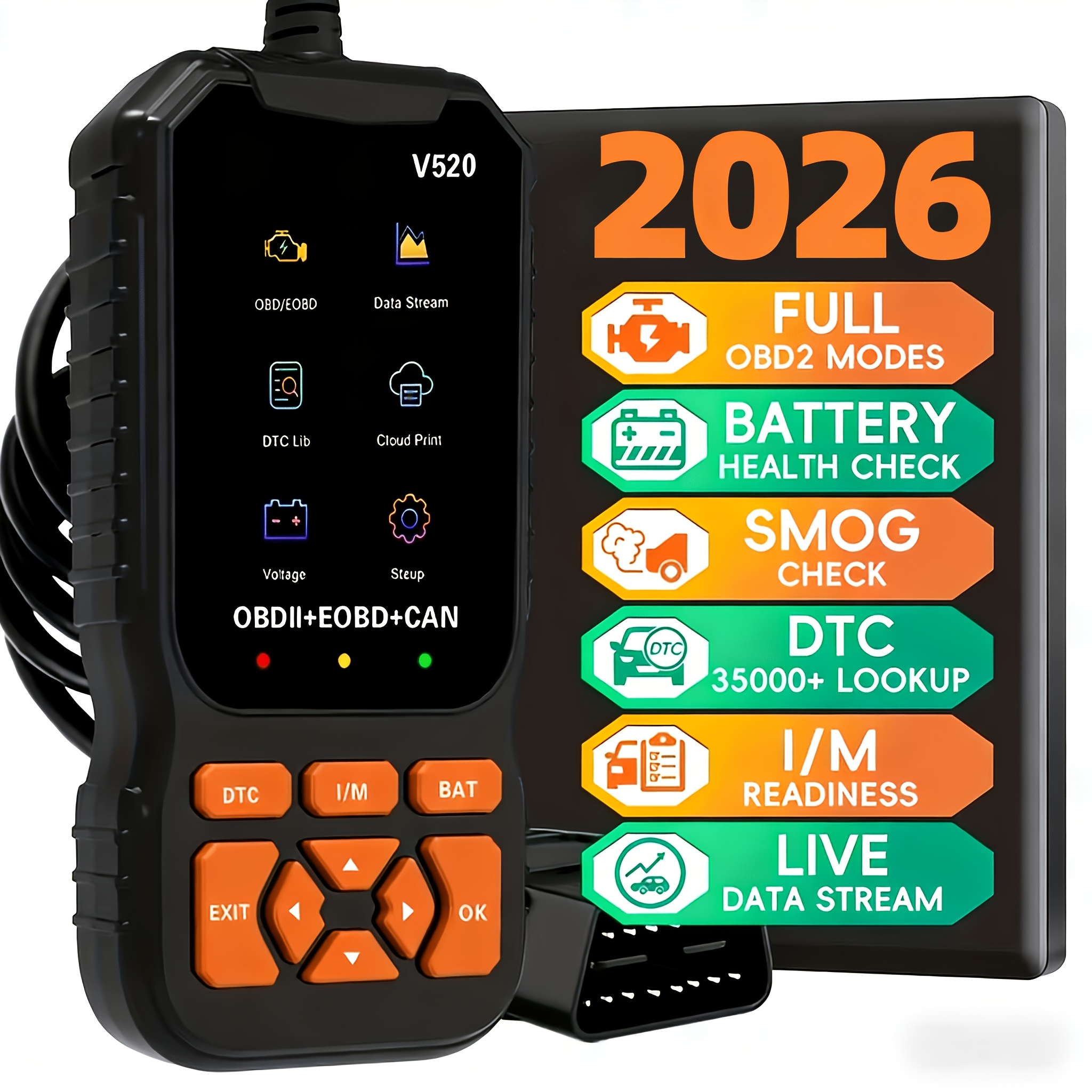 TEMU Advanced Reader/ Scanner-aotomotive Diagnostic Tool With Faster Chips, Supports 10 Languages And Most Cars After 1996