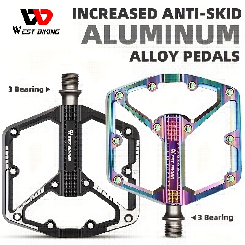 3 Pairs Non-slip Pedals Bicycles Pedals Cycling Pedal Road Bikes Anti Skid Pedals Replacement Bikes Pedals