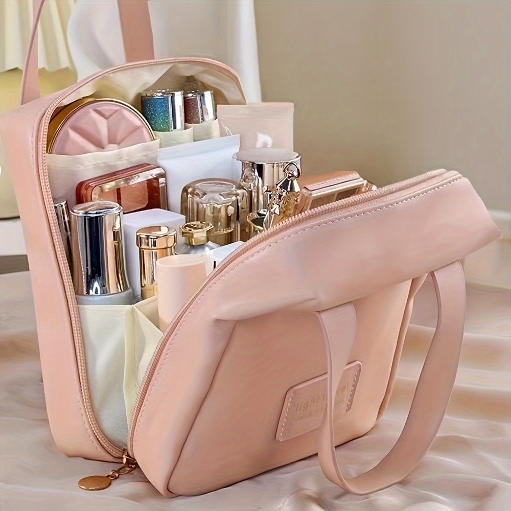 

2024 Large Bag - , -free, 's Cosmetic Organizer Toiletry Compartment