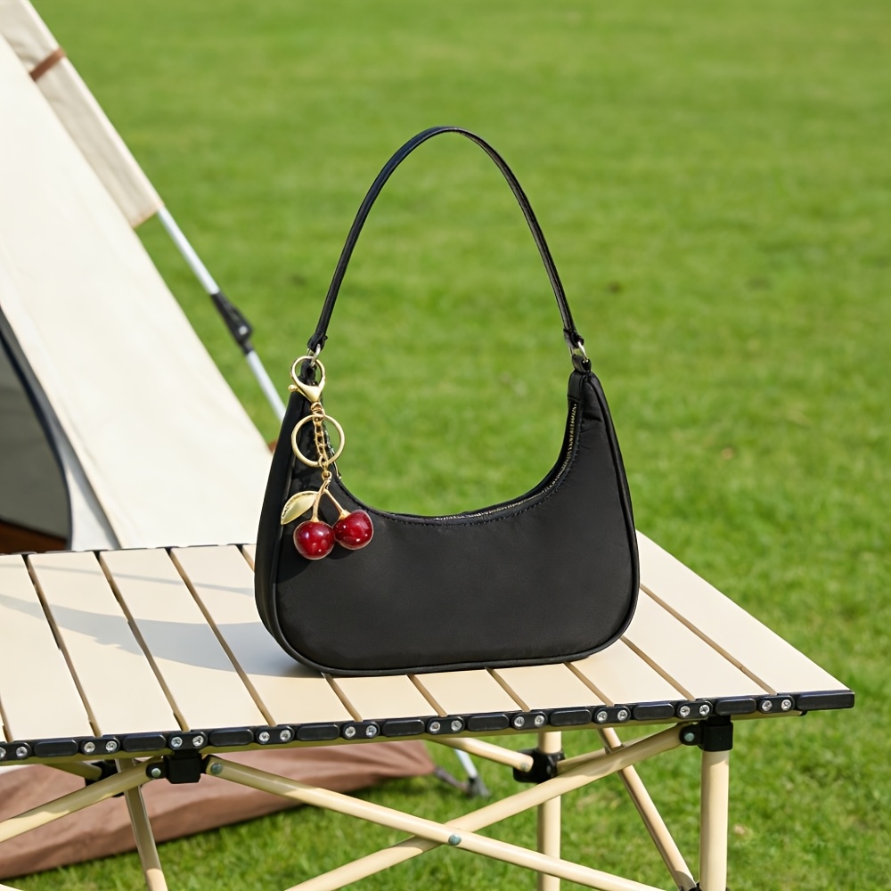 TEMU Set pezzi Borsa a tracolla a forma di in stile vintage, ciondolo a , design minimalista con di sottili