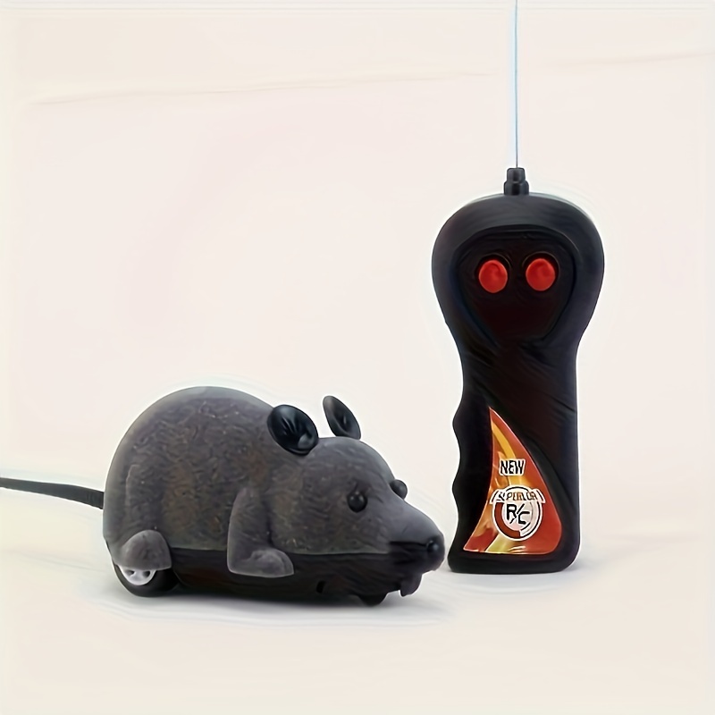 

Interactive Wireless Remote Control Rat Prank Toy - Realistic Cat Teaser & Fun Gift For Friends, Perfect For Holidays (batteries Not Included)
