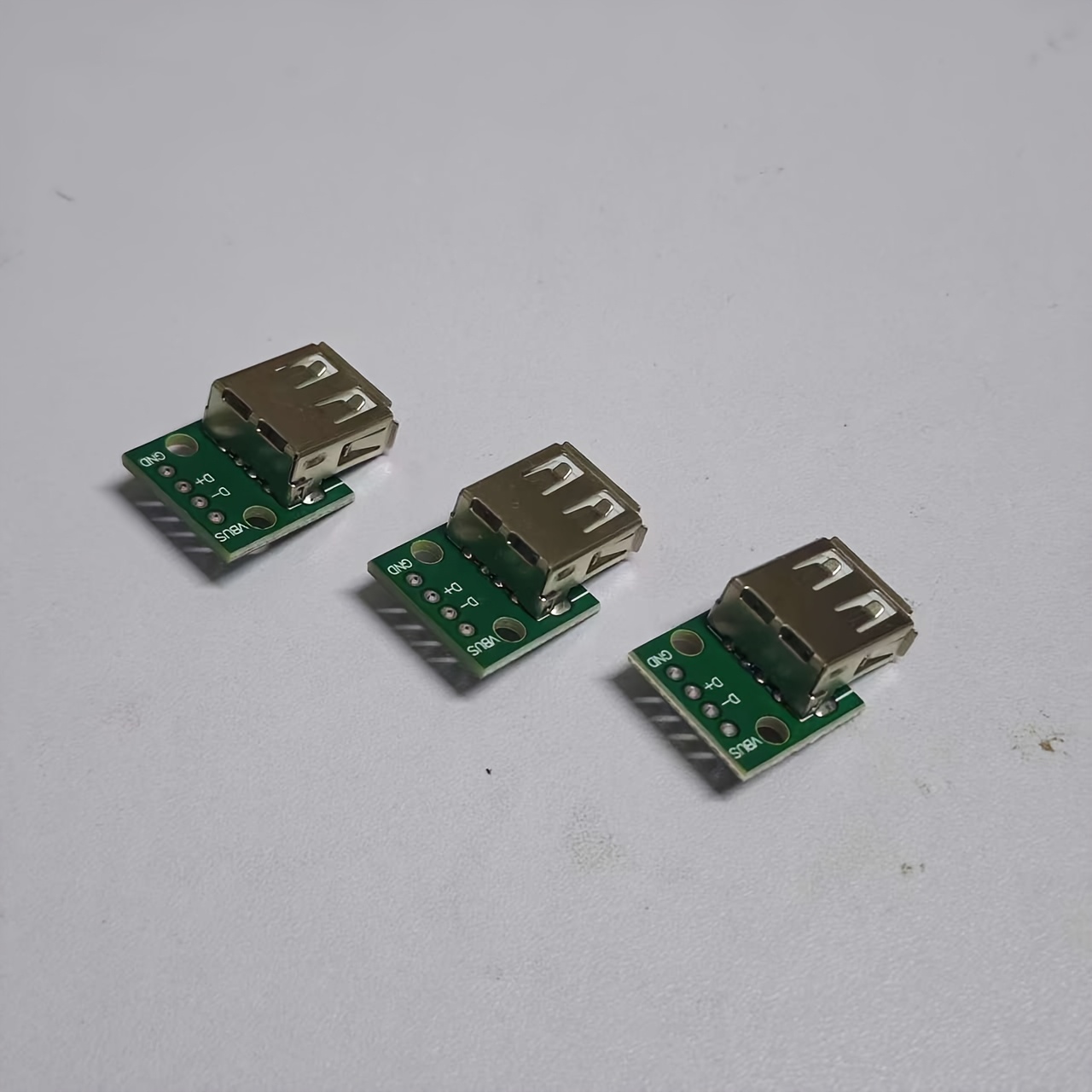 3pcs/set Robot Accessories Usb 2.0 Male To Female Adapter With 4p Ports, Dip Switch, Straight Insert Through Adapters For Robotics Projects