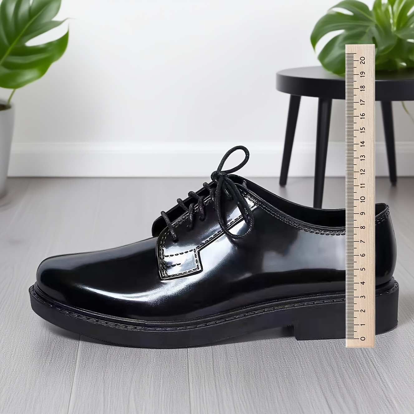 TEMU Men's Shoes, Youth Casual Shoes, Versatile Black Shoes, Lace-up, Round Toe Flat Shoes