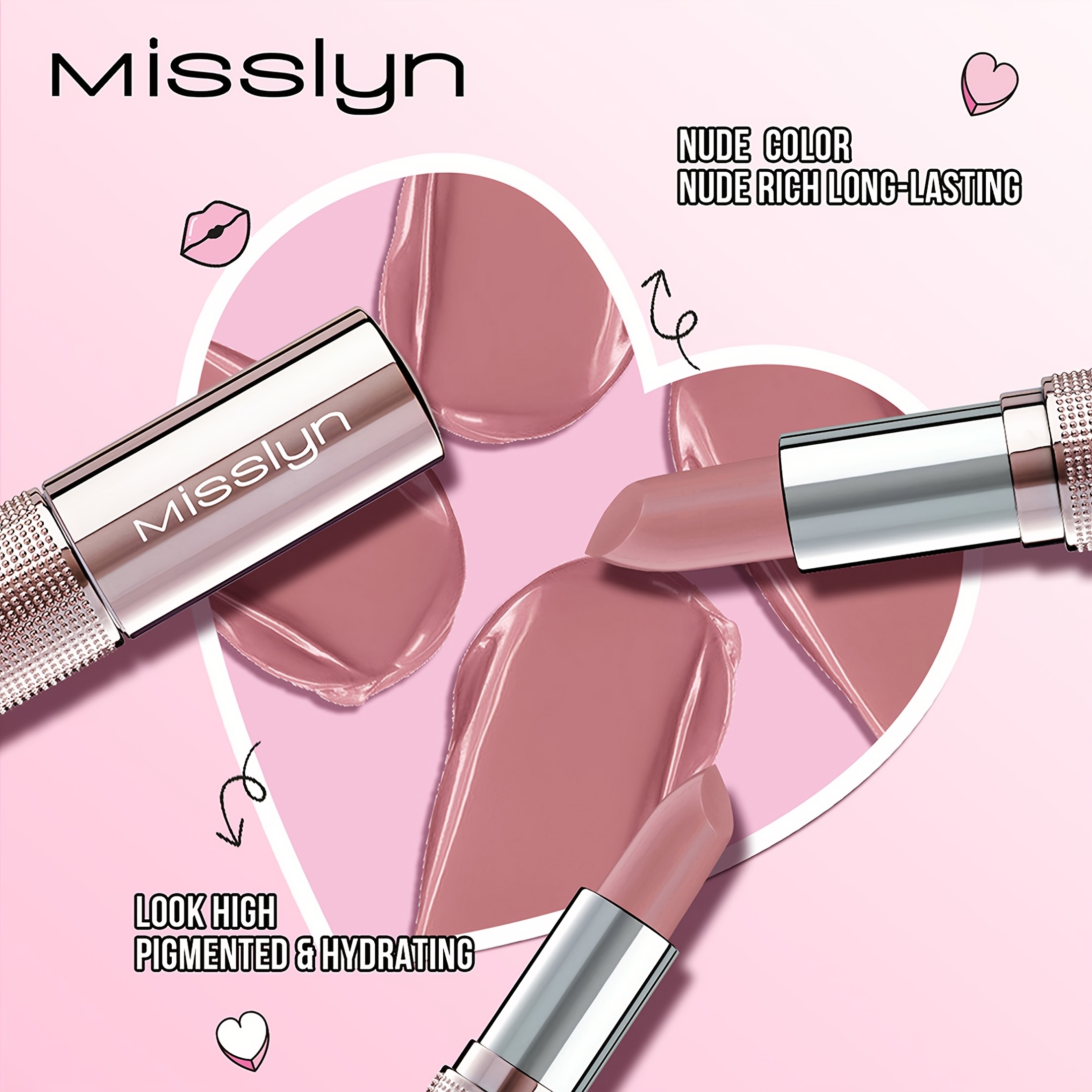 CREAM CRUSH LIPSTICK, Cream Effect, Matte, High Color Rendering, Moisturizing, Stain Resistant, Long-lasting, Portable, Party, Camping, Outdoors, Traveling, Gifts, Daily, Valentine's Day, Mother's Day, Back to School Essentials, Halloween, Christmas