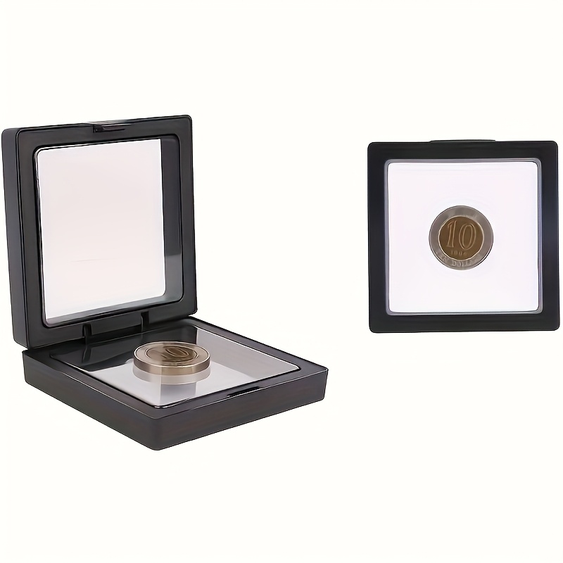 30pcs elegant   floating display cases with elastic film dustproof plastic jewelry storage boxes for necklaces bracelets rings   earrings pins ideal for retail and personal use contemporary style tabletop mounting   closure polished   personal jewelry display sleek display box secure closure box jewelry display case jewelry boxes Product details 3