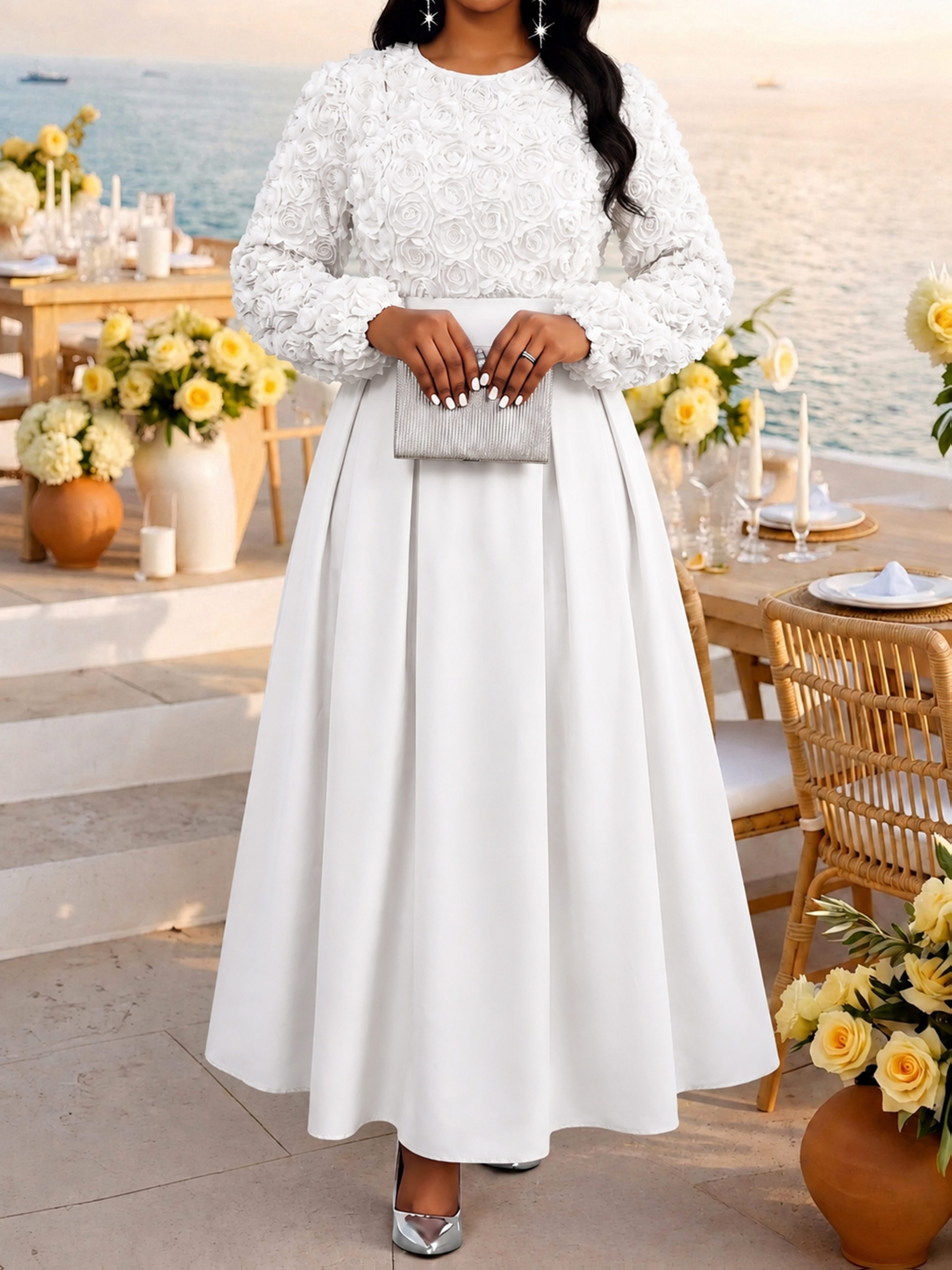 white dresses for ladies in south africa dress Haldi Dress