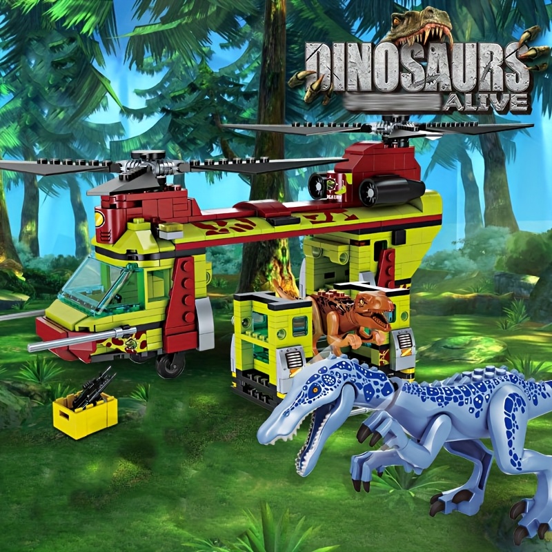 Dinosaur Rescue Operation Building Blocks Animal Puzzle Toy