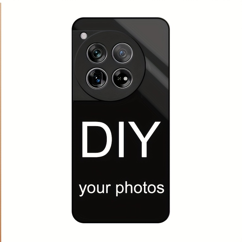 TEMU Phone Case - Custom Patterned Photo Phone Cases For Oneplus 13 T/r/12/11/ With Diy Background Images, Featuring A High-definition Glossy Effect