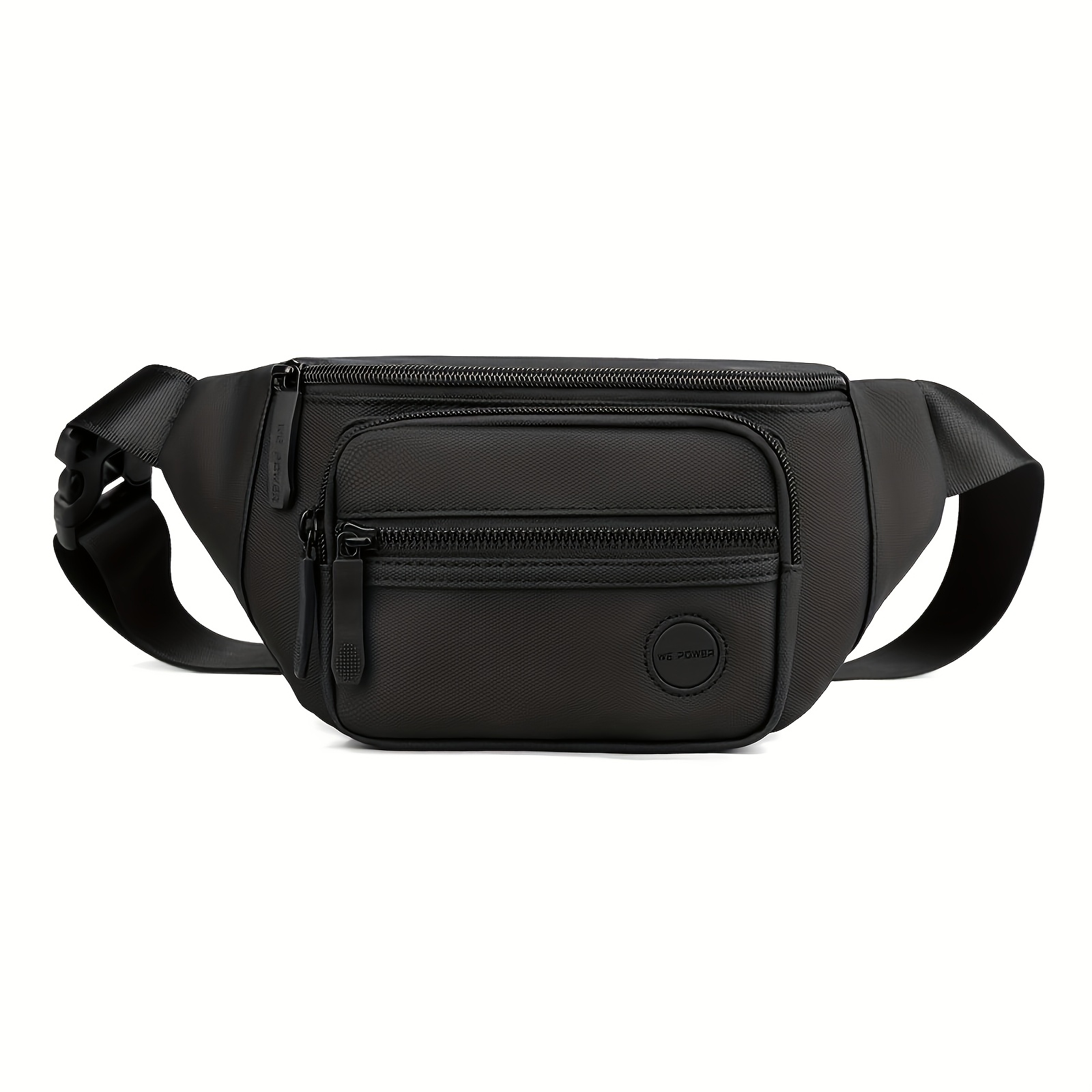 TEMU Men's Belt Bag And Crossbody Sling Bag Lightweight High Quality Waist Pouch With Multiple Zipper Compartments, Adjustable Strap For Travel,