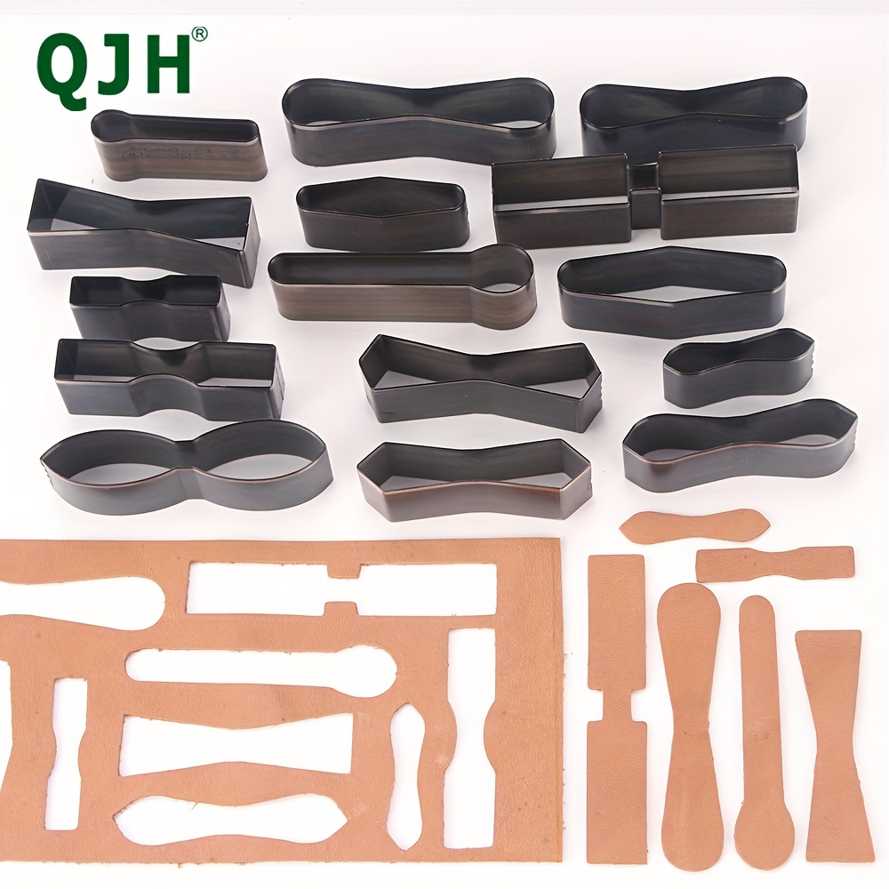 

15pcs Diy Leather Bow Tie Punching Mold Set, Steel Manual Hole Punch Stamping Tools For Handcrafted Bag Bowknot Decorations