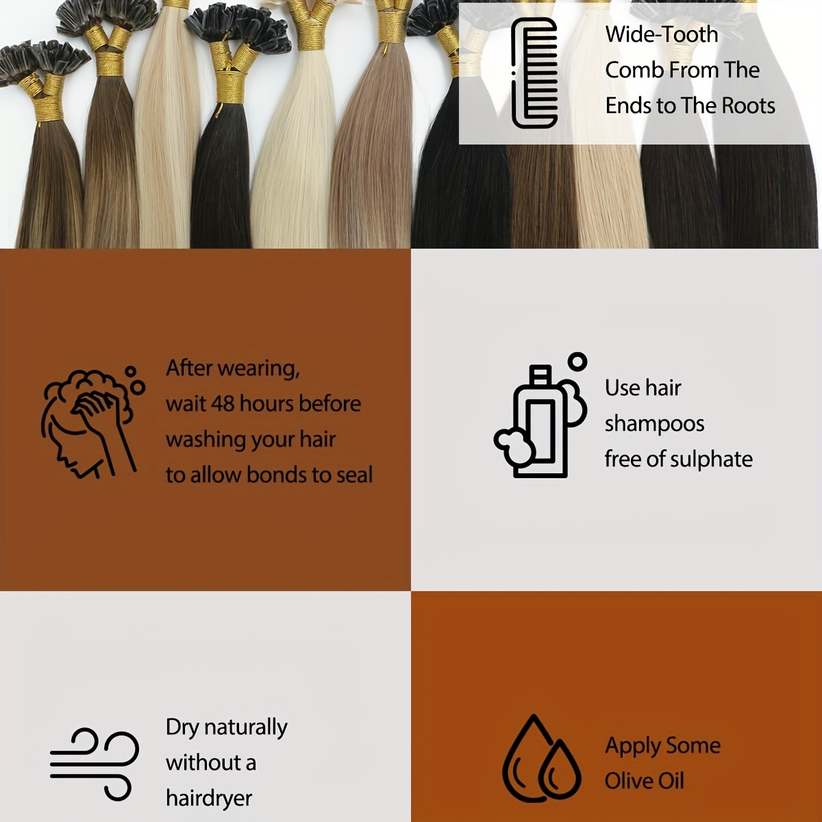 50stramds pack 30g natural human hair extensions hot fusion u tip16 22 inch straight smooth texture for women natural look adds length multi ethnic friendly easy to   hair accesories hair enhancement for daily life   details 8