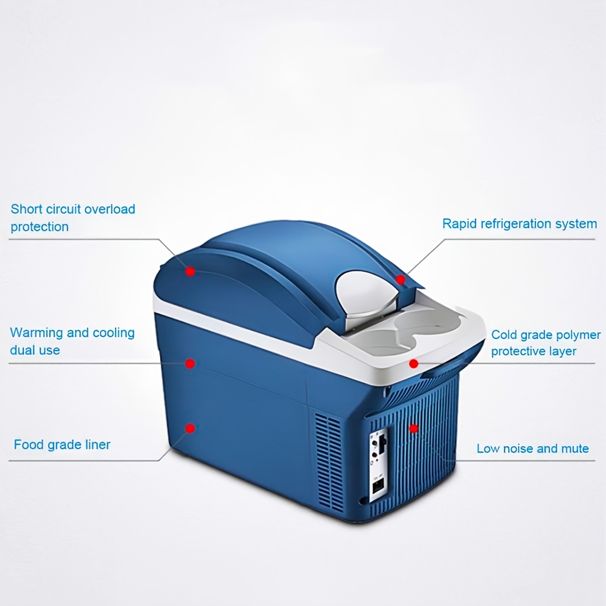 Small Refrigerator, Space-Saving Cooler, Vehicle Fridge, Mobile Electric Chiller, Heater. Ideal for Home, Workplace, Automobile,  , Boat,   Vehicle, And Camping. Stylish And Very Easy to Transport