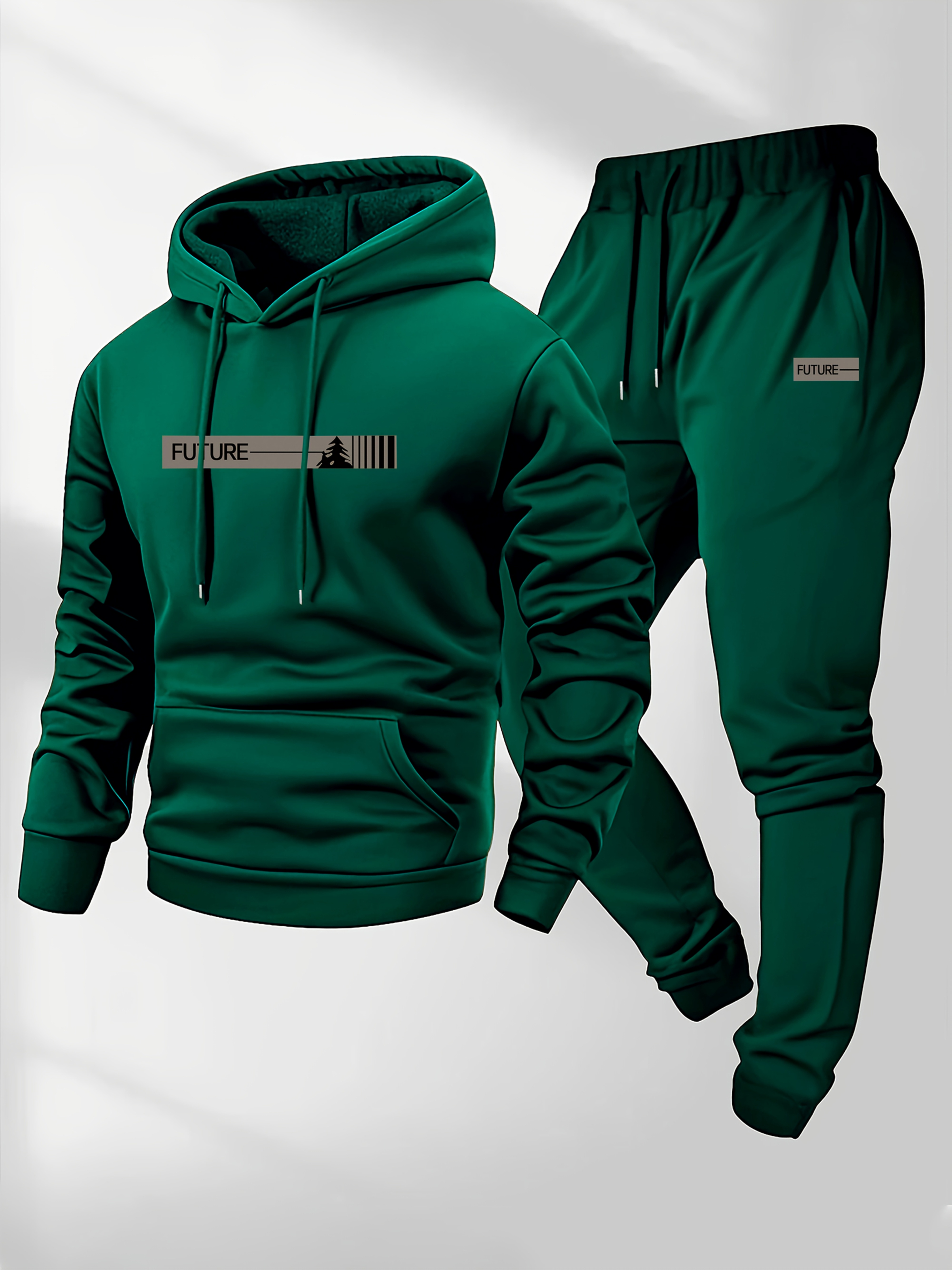 Men's Casual Hoodie and Jogger Pants Set Details
