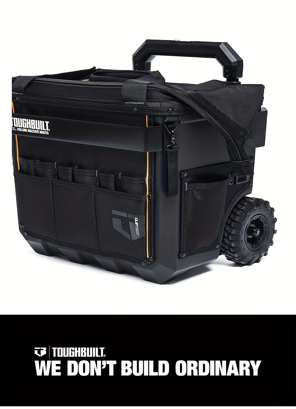 xl rolling tool bag with uncharged polyester tool organizer black tb ct 61 18 without battery details 0