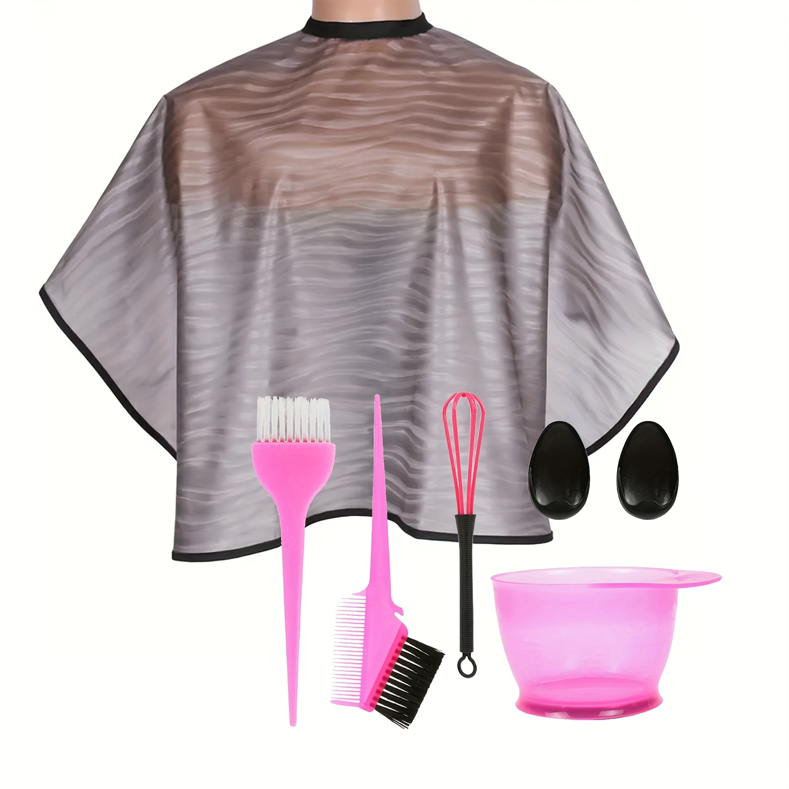 E-shop 7-in-1 Professionelles Friseurwerkzeug-Set | mit ergonomischem Kamm | Salon-Level 6-teiliges, Set für alle Haartypen, Ohrmuscheln für Friseure