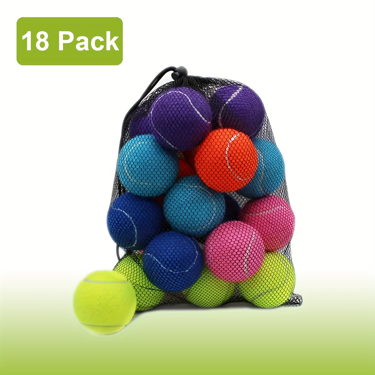 

18, Training Ball With Net Bag, Pet Dog Play, Suitable For Beginners Tennis Training