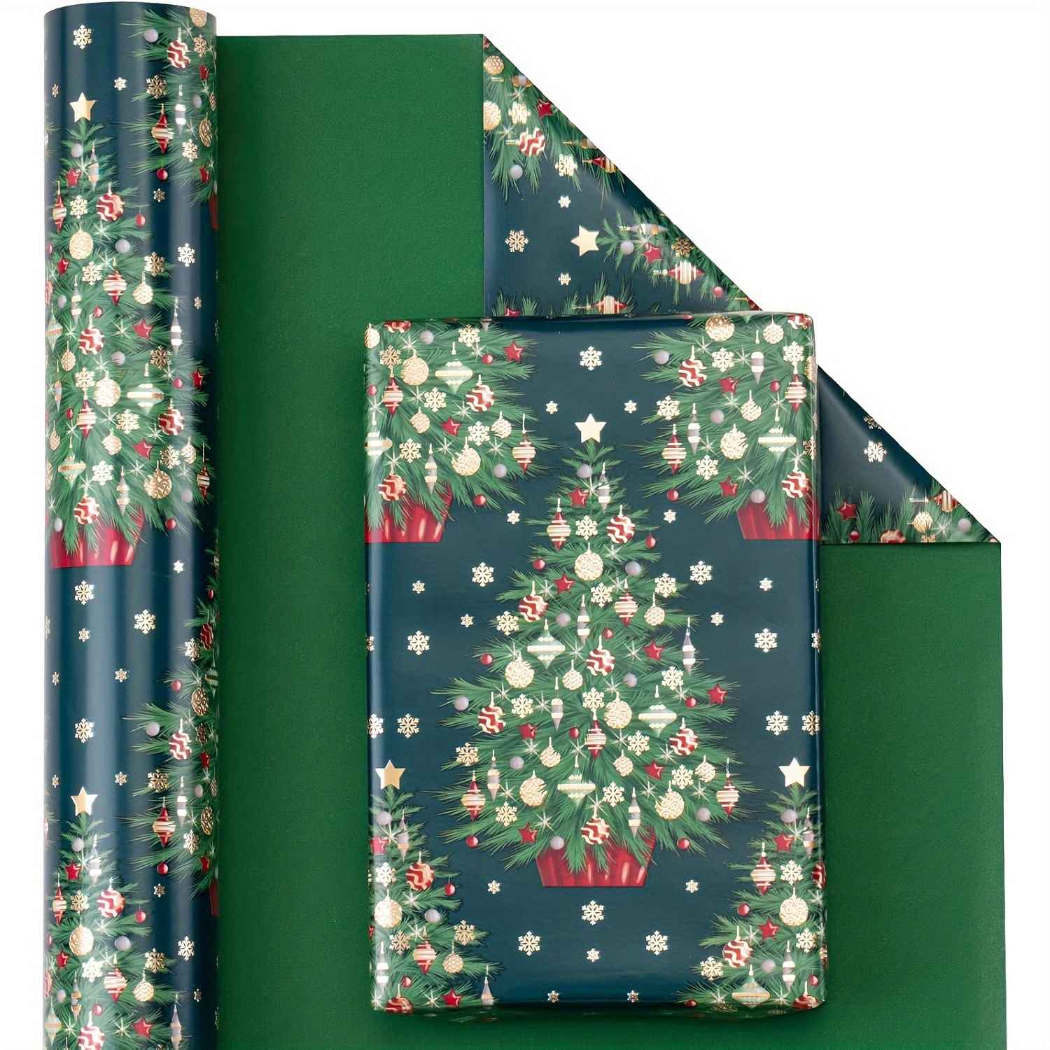 

Christmas Wrapping - Roll - 17 X 33 Feet - Christmas Tree For Christmas,