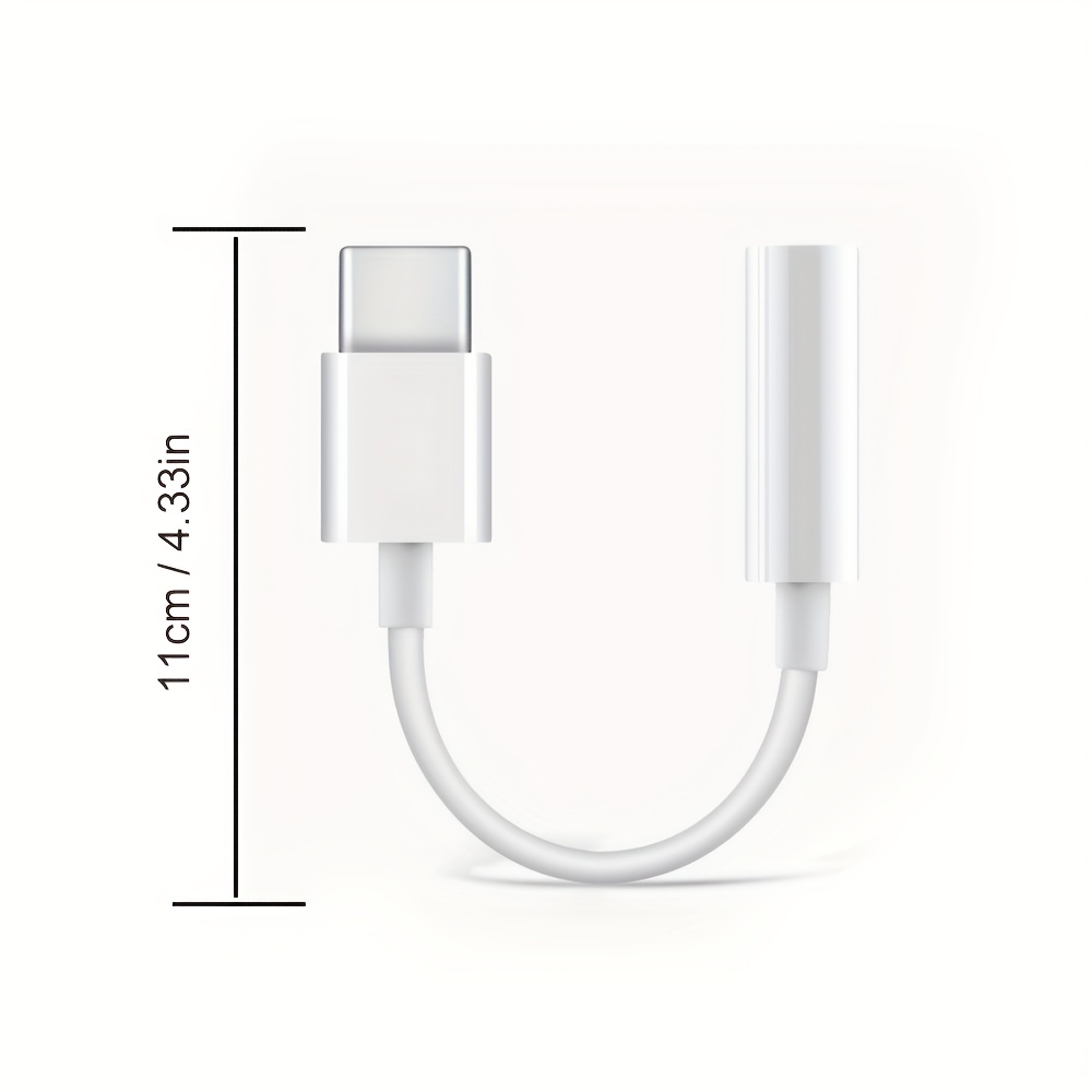 3pcs 6pcs usb type c to 3 5mm audio adapter usb c to aux audio dongle cable cord usb type c to 3 5mm female headphone jack adapter for pixel xl s20 note 20 s9 plus ipad pro Product details 3