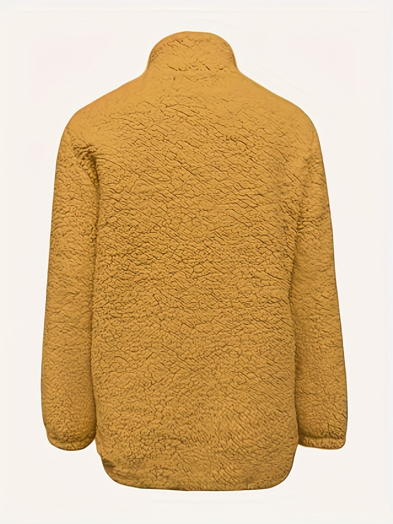 Dames Pluche Fleece Gevoerde Winterjas met Volledige Ritssluiting & Opstaande Kraag - Zachte Rode Jas, Volledige Lengte Rits aan de Voorkant, Machinewasbaar