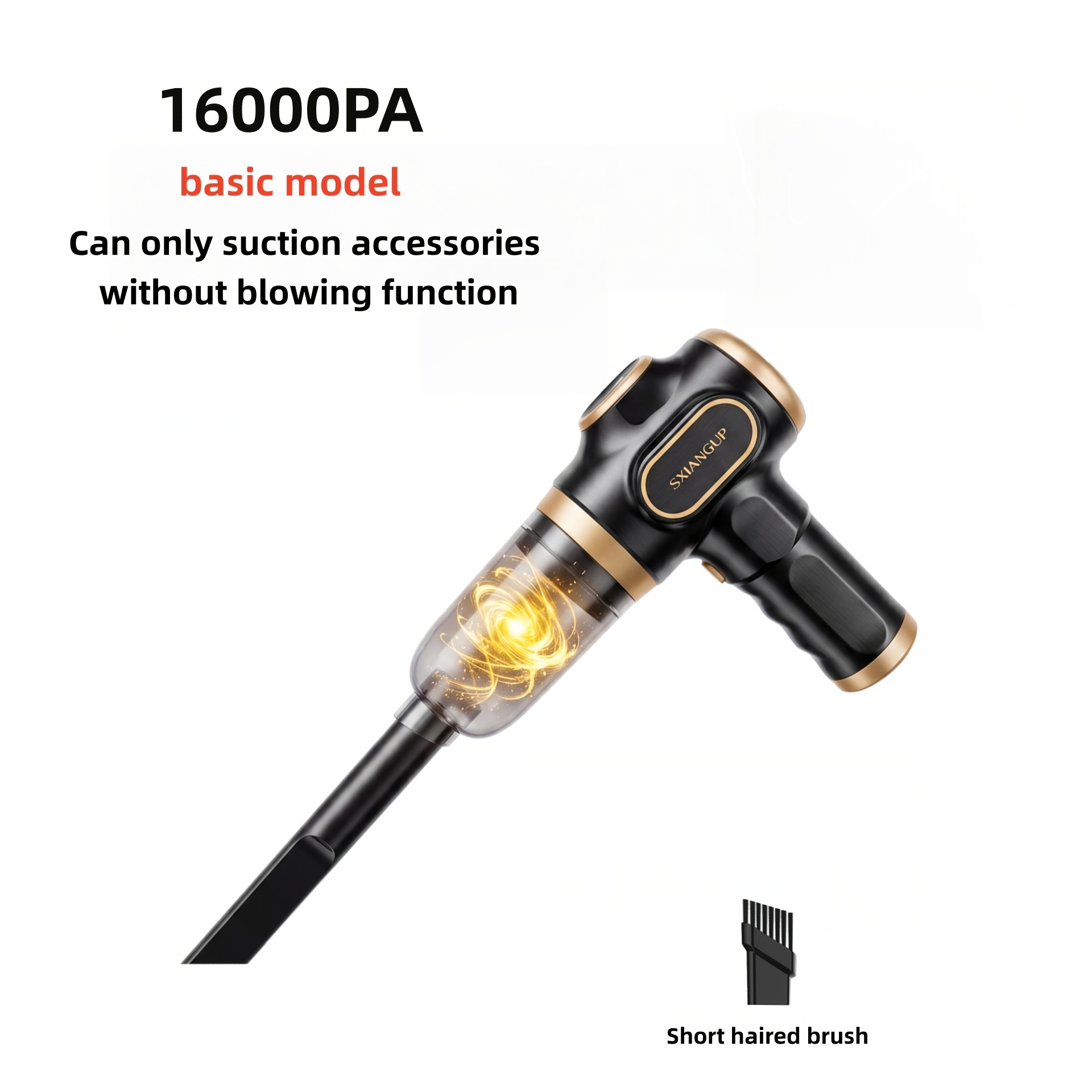 Portable Car Vacuum Cordless Mini Handheld Vacuum Cleaner Rechargeable Lcd Display And Multi-nozzle, High Power Handheld Cleaner For Car, Home, Office, Sofa, Pet Hair, Keyboard