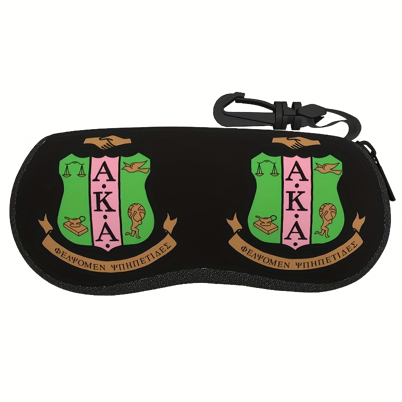 

Sorority Glasses Case, Soft Neoprene Zippered Pouch With Keychain For Fashionable Eyewear & , Stylish Accessory For Men And Women