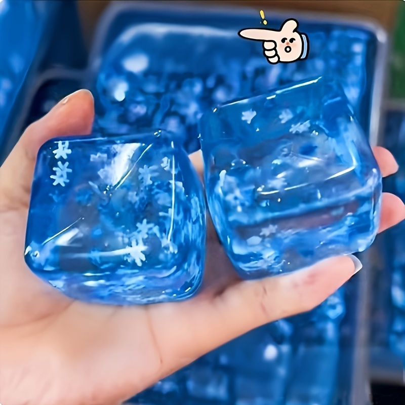 cube snowflake squeeze toy   cube squeeze toy aesthetic slow rising relax   toy soft squeeze toy suitable for classroom prizes halloween christmas easter party gifts the best christmas  