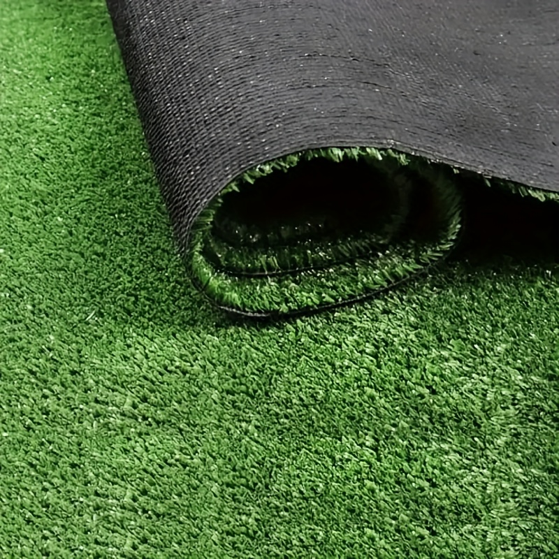 3x32 FT Commercial Grade Synthetic Grass Mat, 0.6in Height, for Outdoor Garden, Balcony, and Pet Areas, Friendly with Drainage Holes, Realistic Look