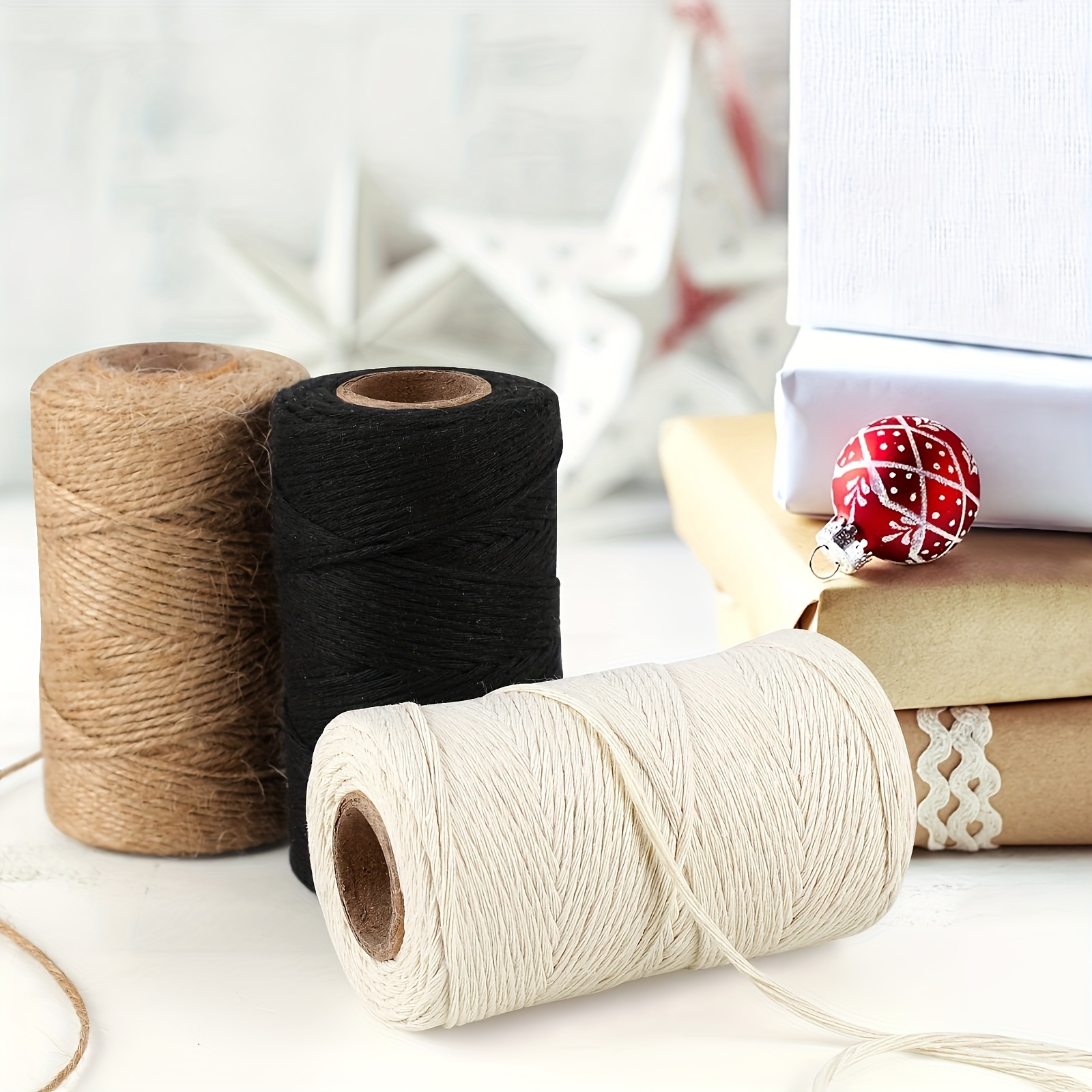 Heavy Duty Jute Rope - 3/4 Inch, 100 Feet, Natural Hemp For Crafts, Gardening, Bundling & Home Decor