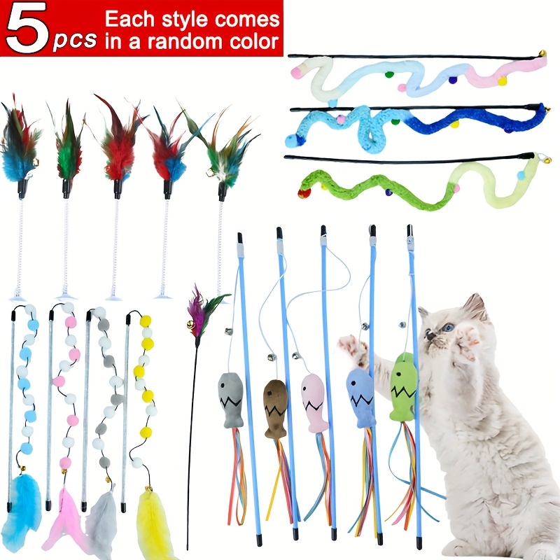 E-shop 5-teiliges Katzenspielzeug-Set, jeder Stil in zufälliger Farbe