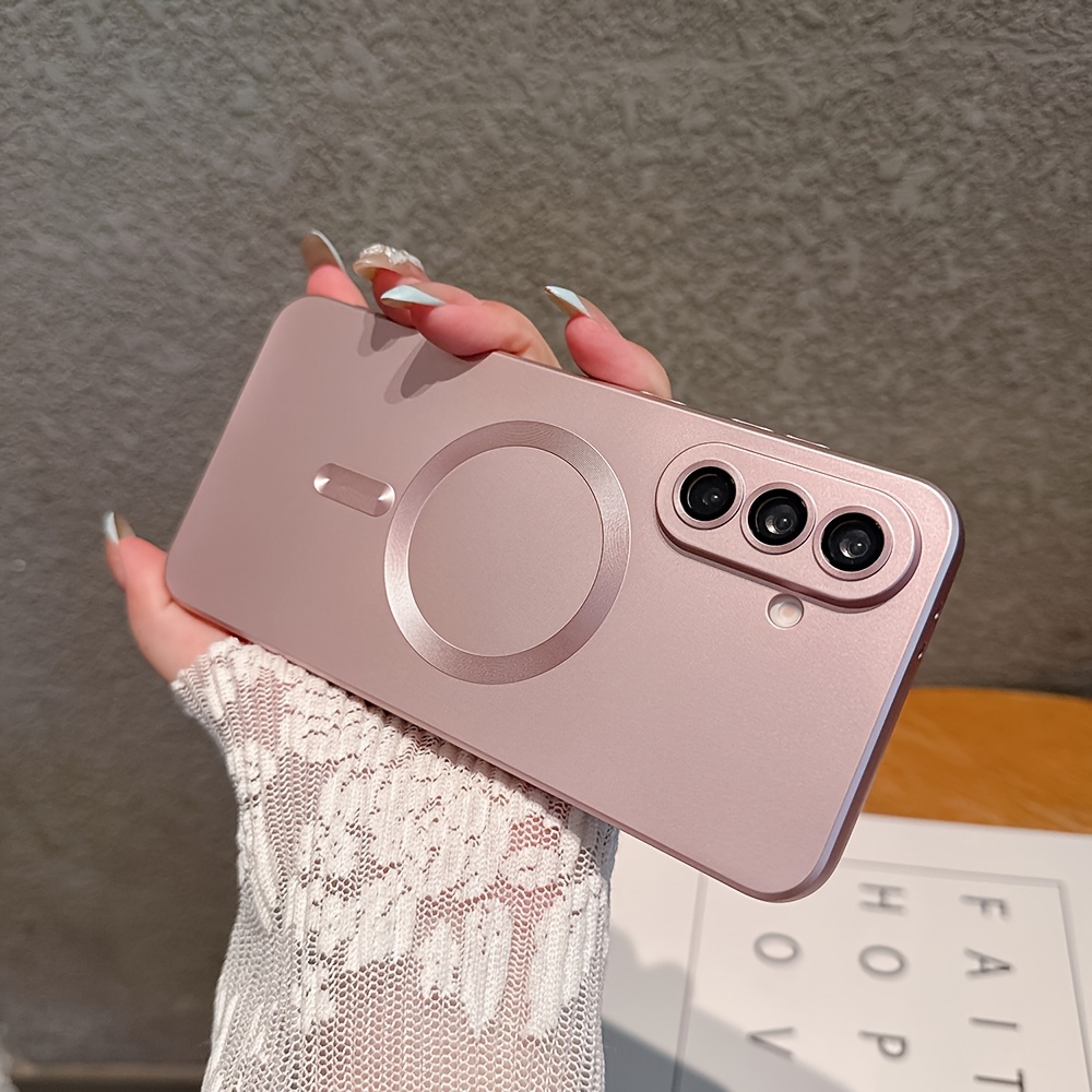TEMU Phone Case - Phone Case: -feel Frosted Soft Protective Case With Lens Protector Film, Suitable For S24 25 26 23